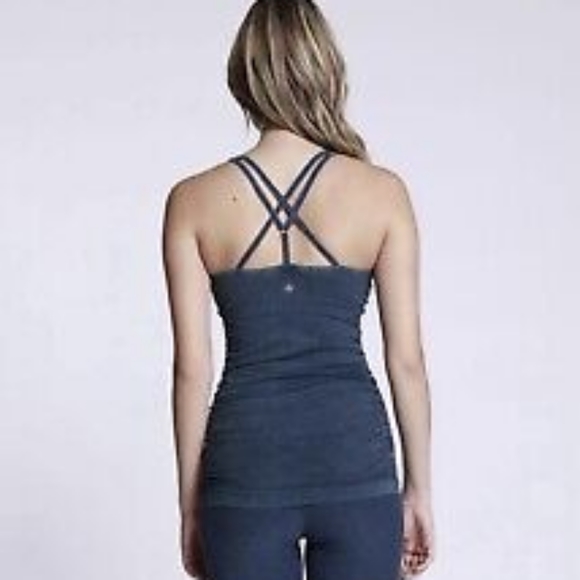 NUX Yoga Spellbound Cami Light Compression Tank Top Steel Mineral Wash M Medium - Picture 3 of 9